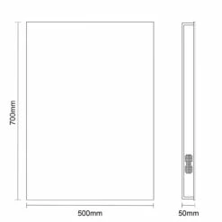 Aion 500mm X 700mm Bluetooth Mirror With Demister 9 Aion 500mm X 700mm Bluetooth Mirror With Demister -Wholesaledomestic Shop aion 500mm x 700mm bluetooth mirror with demister line side 76236.1652444298