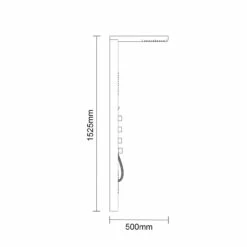 Altair Matt Stainless Steel Thermostatic Shower Panel -Wholesaledomestic Shop altair matt stainless steel thermostatic shower panel line side 77354.1652444733