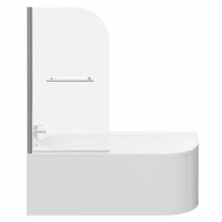 Arc 1700mm X 750mm Left Hand Curved Shower Bath With Towel Rail Bath Screen And Front Bath Panel 11 Arc 1700mm X 750mm Left Hand Curved Shower Bath With Towel Rail Bath Screen And Front Bath Panel -Wholesaledomestic Shop arc 1700mm x 750mm left hand curved shower bath with towel rail bath screen and front bath panel front 52726.1691438786