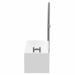 Arc 1700mm X 750mm Left Hand Curved Shower Bath With Towel Rail Bath Screen And Front Bath Panel 12 Arc 1700mm X 750mm Left Hand Curved Shower Bath With Towel Rail Bath Screen And Front Bath Panel -Wholesaledomestic Shop arc 1700mm x 750mm left hand curved shower bath with towel rail bath screen and front bath panel side 00102.1691438786