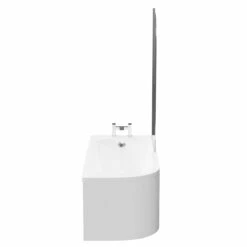 Arc 1700mm X 750mm Right Hand Curved Shower Bath With Bath Screen And Front Bath Panel 12 Arc 1700mm X 750mm Right Hand Curved Shower Bath With Bath Screen And Front Bath Panel -Wholesaledomestic Shop arc 1700mm x 750mm right hand curved shower bath with bath screen and front bath panel side 16078.1691438786