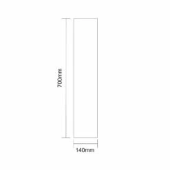 Ares 500mm X 700mm Bluetooth LED Mirrored Cabinet -Wholesaledomestic Shop ares 500mm x 700mm bluetooth led mirrored cabinet line side 87123.1652444300