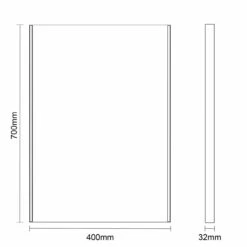 Athena 400mm X 700mm Illuminated LED Mirror With Clock 9 Athena 400mm X 700mm Illuminated LED Mirror With Clock -Wholesaledomestic Shop athena 400mm x 700mm illuminated led mirror with clock line drawing 59767.1652443960