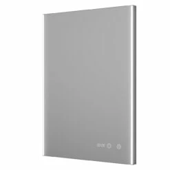 Athena 400mm X 700mm Illuminated LED Mirror With Clock