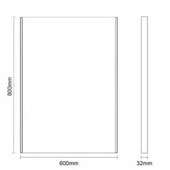 Athena 600mm X 800mm Illuminated LED Mirror With Clock 9 Athena 600mm X 800mm Illuminated LED Mirror With Clock -Wholesaledomestic Shop athena 600mm x 800mm illuminated led mirror with clock line drawing 22690.1652443961
