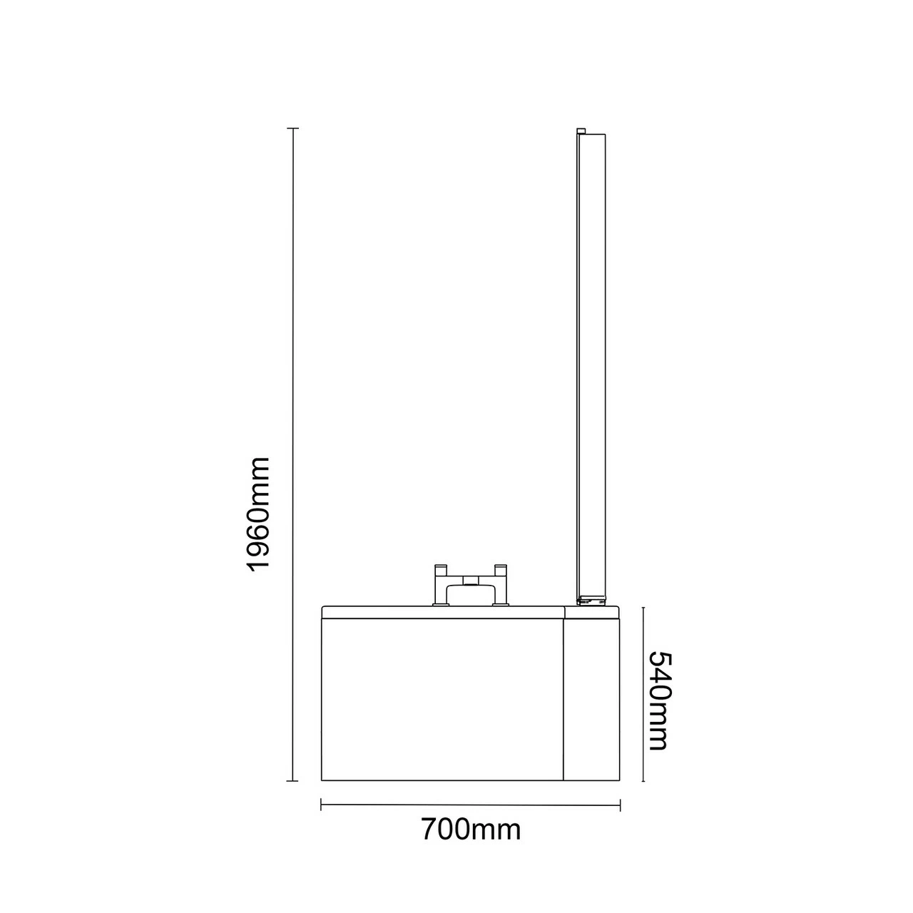 Bayou 1700mm 12 Jet Chrome Flat Jet Right Hand B Shaped Whirlpool Shower Bath With Bath Screen And Front Bath Panel 8 Bayou 1700mm 12 Jet Chrome Flat Jet Right Hand B Shaped Whirlpool Shower Bath With Bath Screen And Front Bath Panel - Image 6