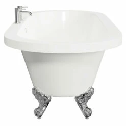 Windsor. Brescia 1780mm X 825mm Double Ended Freestanding Roll Top Bath With Chrome Claw Feet 11 Windsor. Brescia 1780mm X 825mm Double Ended Freestanding Roll Top Bath With Chrome Claw Feet -Wholesaledomestic Shop brescia 1780mm x 825mm double ended freestanding roll top bath with chrome claw feet side 35255.1667579108