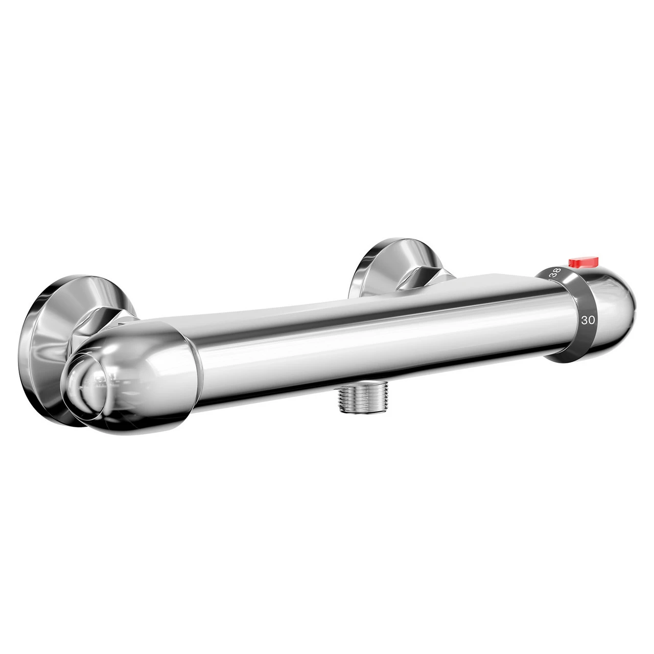 Bullet Polished Chrome Round Thermostatic Bar Shower Valve 5 Bullet Polished Chrome Round Thermostatic Bar Shower Valve - Image 3