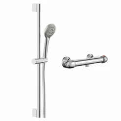 Bullet Polished Chrome Thermostatic Bar Valve Mixer Shower With Avon Shower Slide Rail Kit 10 Bullet Polished Chrome Thermostatic Bar Valve Mixer Shower With Avon Shower Slide Rail Kit -Wholesaledomestic Shop bullet polished chrome thermostatic bar valve mixer shower with avon shower slide rail kit left 56825.1652445371