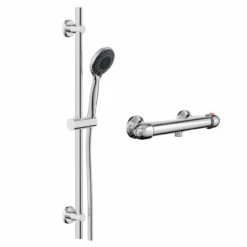 Bullet Polished Chrome Thermostatic Bar Valve Mixer Shower With Clyde Shower Slide Rail Kit 10 Bullet Polished Chrome Thermostatic Bar Valve Mixer Shower With Clyde Shower Slide Rail Kit -Wholesaledomestic Shop bullet polished chrome thermostatic bar valve mixer shower with clyde shower slide rail kit left 28063.1652445364