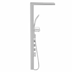 Carina White Glass Thermostatic Shower Panel -Wholesaledomestic Shop carina white glass thermostatic shower panel side 89264.1652444736
