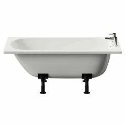 Cassia 1400mm X 700mm Straight Single Ended Steel Bath With 2 Tap Holes Including Legs 11 Cassia 1400mm X 700mm Straight Single Ended Steel Bath With 2 Tap Holes Including Legs -Wholesaledomestic Shop cassia 1400mm x 700mm straight single ended steel bath with 2 tap holes including legs front 24337.1691438778