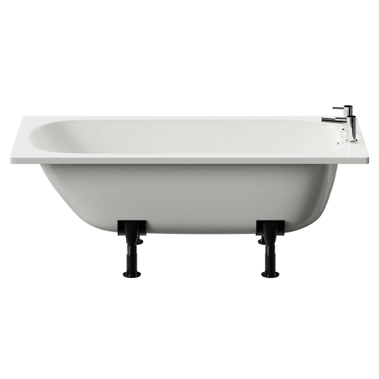 Cassia 1500mm X 700mm Straight Single Ended Steel Bath With 2 Tap Holes Including Legs 6 Cassia 1500mm X 700mm Straight Single Ended Steel Bath With 2 Tap Holes Including Legs - Image 4