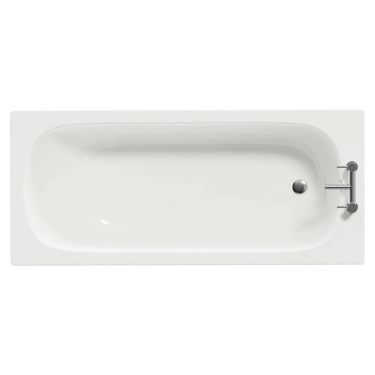 Cassia 1600mm X 700mm Straight Single Ended Steel Bath With 2 Tap Holes Including Legs 3 Cassia 1600mm X 700mm Straight Single Ended Steel Bath With 2 Tap Holes Including Legs