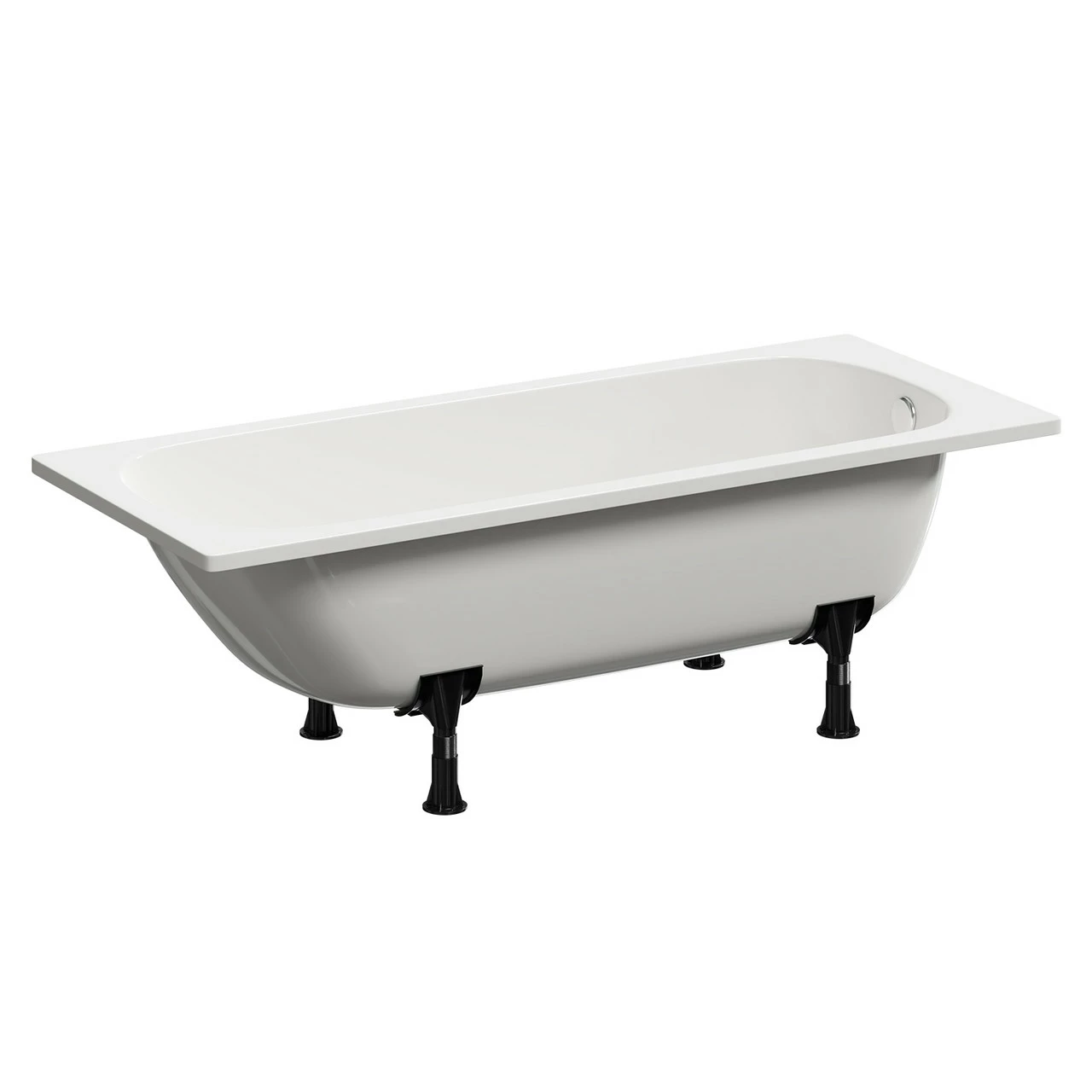 Cassia 1700mm X 700mm Straight Single Ended Steel Bath With Without Tap Holes Including Legs 5 Cassia 1700mm X 700mm Straight Single Ended Steel Bath With Without Tap Holes Including Legs - Image 3