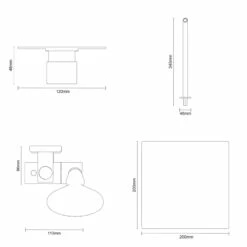 Circo Polished Chrome Triple Thermostatic Valve Mixer Shower With Square Fixed Head And Clyde Shower Slide Rail Kit - 2 Outlet 12 Circo Polished Chrome Triple Thermostatic Valve Mixer Shower With Square Fixed Head And Clyde Shower Slide Rail Kit - 2 Outlet -Wholesaledomestic Shop circo polished chrome triple thermostatic valve mixer shower with square fixed head and clyde shower slide rail kit line top 23392.1652445393