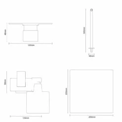 Circo Polished Chrome Triple Thermostatic Valve Mixer Shower With Square Fixed Head And Severn Shower Slide Rail Kit - 2 Outlet -Wholesaledomestic Shop circo polished chrome triple thermostatic valve mixer shower with square fixed head and severn shower slide rail kit line top 82656.1652445390