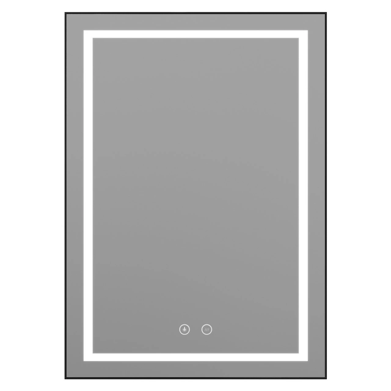 Colore Black Aluminium Framed 500mm X 700mm Illuminated LED Mirror With Demister 4 Colore Black Aluminium Framed 500mm X 700mm Illuminated LED Mirror With Demister - Image 2