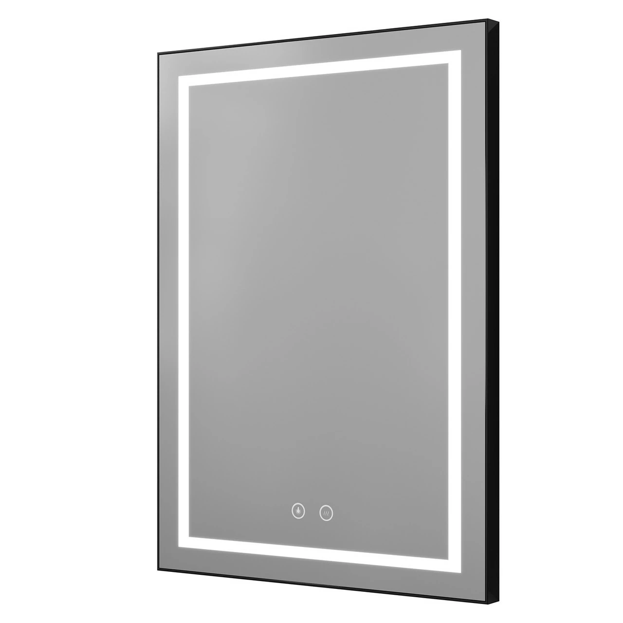 Colore Black Aluminium Framed 500mm X 700mm Illuminated LED Mirror With Demister 3 Colore Black Aluminium Framed 500mm X 700mm Illuminated LED Mirror With Demister