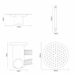 Colore Brushed Brass Concealed Push Button Shower Valve Including Round Fixed Shower Head And Round Handset Outlet Holder With Kit - 2 Outlet 13 Colore Brushed Brass Concealed Push Button Shower Valve Including Round Fixed Shower Head And Round Handset Outlet Holder With Kit - 2 Outlet -Wholesaledomestic Shop colore brushed brass concealed push button shower valve including round fixed shower head and round handset outlet holder with kit line top 73223.1660769317