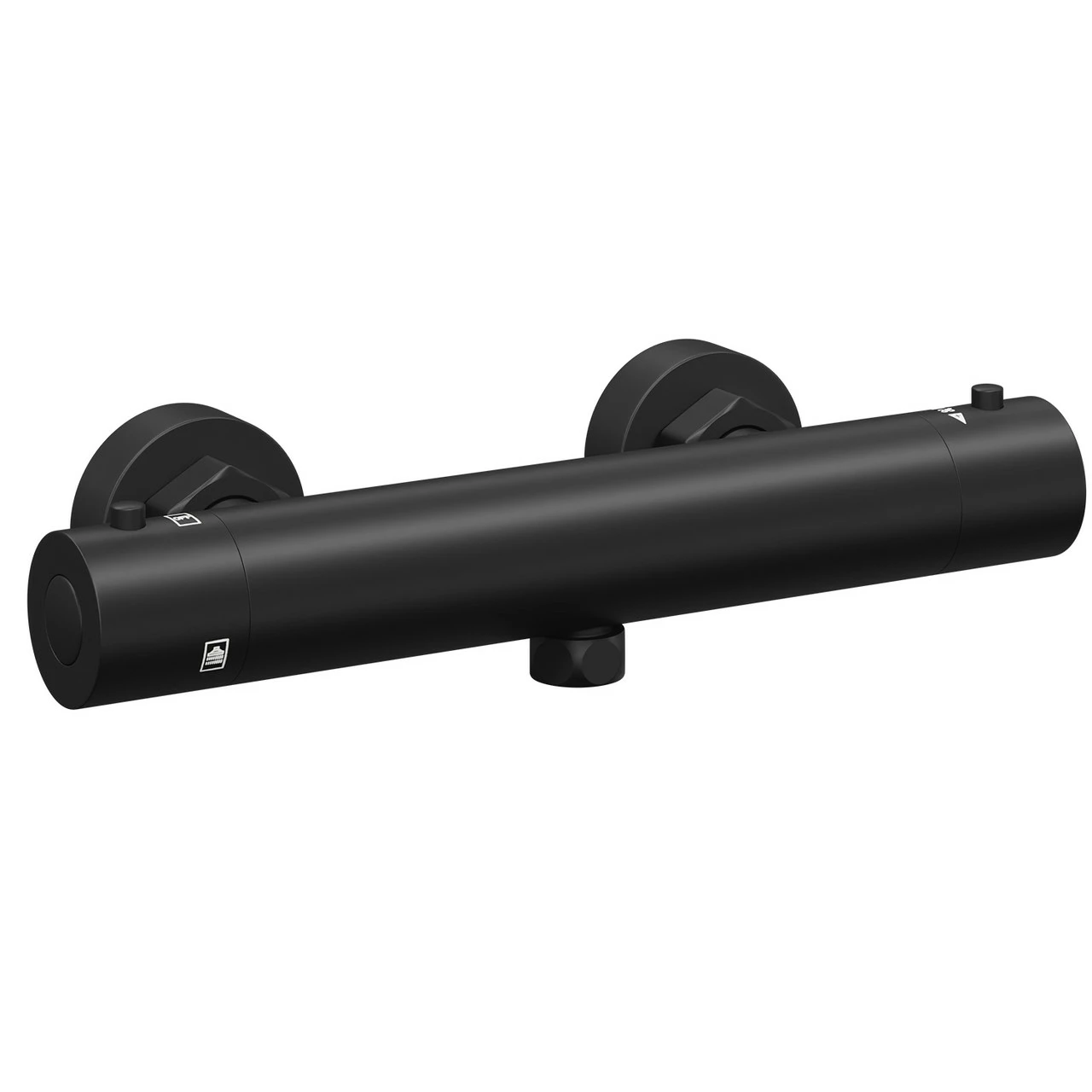 Colore Round Matt Black Thermostatic Bar Shower Valve 4 Colore Round Matt Black Thermostatic Bar Shower Valve - Image 3