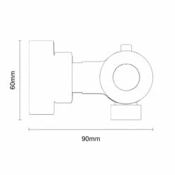 Colore Round Matt Black Thermostatic Bar Shower Valve 12 Colore Round Matt Black Thermostatic Bar Shower Valve -Wholesaledomestic Shop colore matt black round thermostatic bar shower valve line side 63788.1678709861