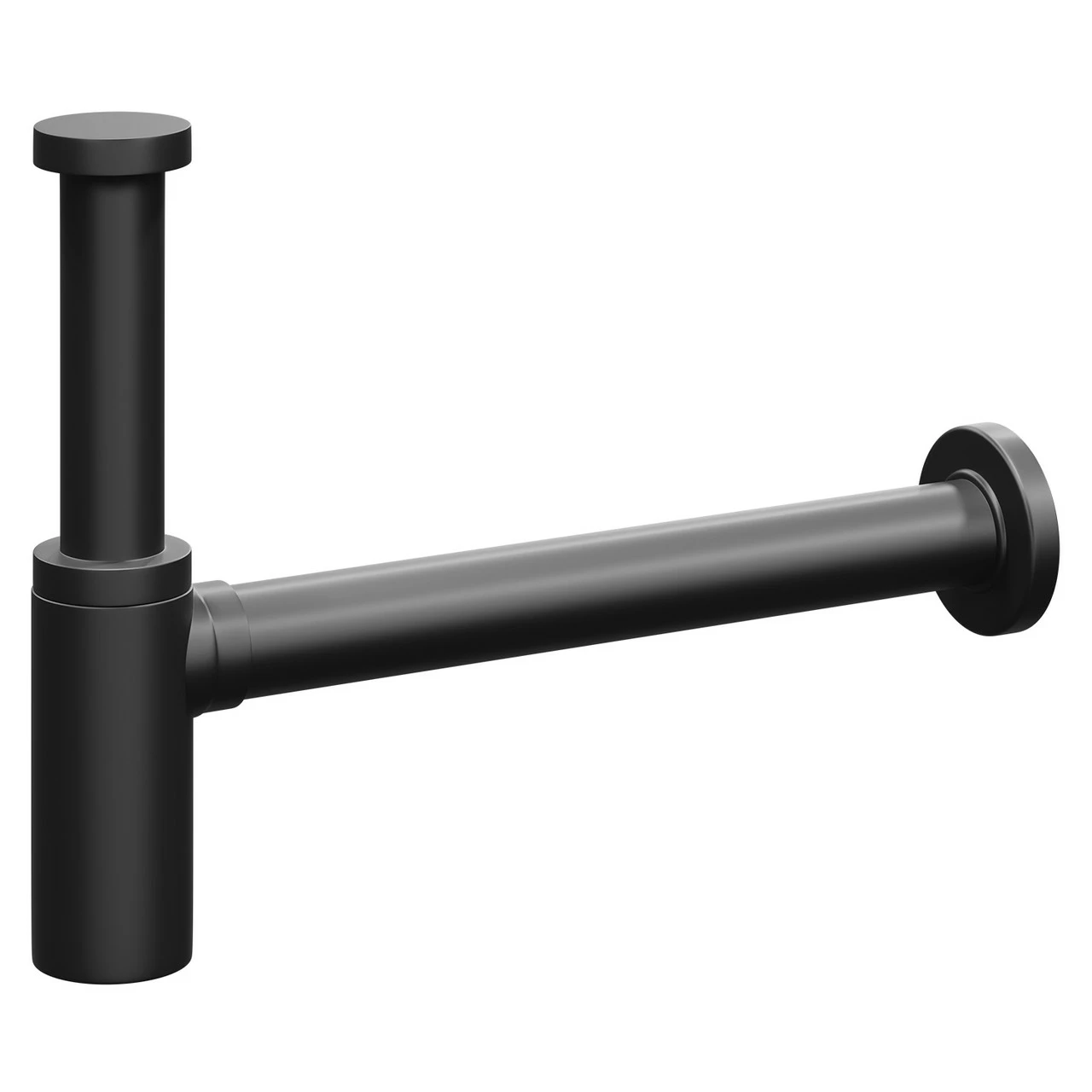 Colore Round Matt Black Basin Bottle Trap 5 Colore Round Matt Black Basin Bottle Trap - Image 3