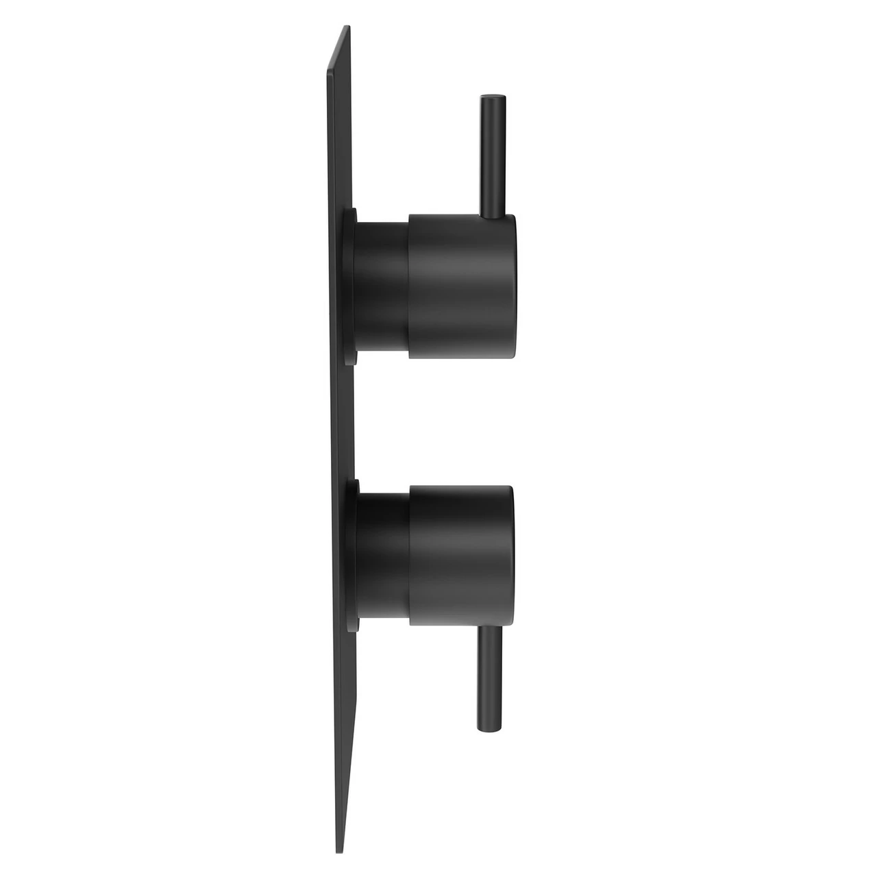 Colore Round Matt Black Concealed Twin Thermostatic Shower Valve - 1 Outlet 6 Colore Round Matt Black Concealed Twin Thermostatic Shower Valve - 1 Outlet - Image 4