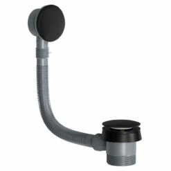 Colore Round Matt Black Easy Clean Sprung Click Clack Bath Waste 10 Colore Round Matt Black Easy Clean Sprung Click Clack Bath Waste -Wholesaledomestic Shop colore matt black round easy clean sprung click clack bath waste left 17681.1674645765