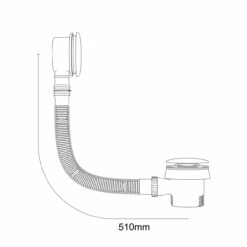 Colore Round Matt Black Easy Clean Sprung Click Clack Bath Waste 13 Colore Round Matt Black Easy Clean Sprung Click Clack Bath Waste -Wholesaledomestic Shop colore matt black round easy clean sprung click clack bath waste line side 62341.1674645764