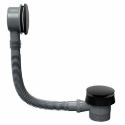 Colore Round Matt Black Easy Clean Sprung Click Clack Bath Waste 11 Colore Round Matt Black Easy Clean Sprung Click Clack Bath Waste -Wholesaledomestic Shop colore matt black round easy clean sprung click clack bath waste side 38249.1674645765