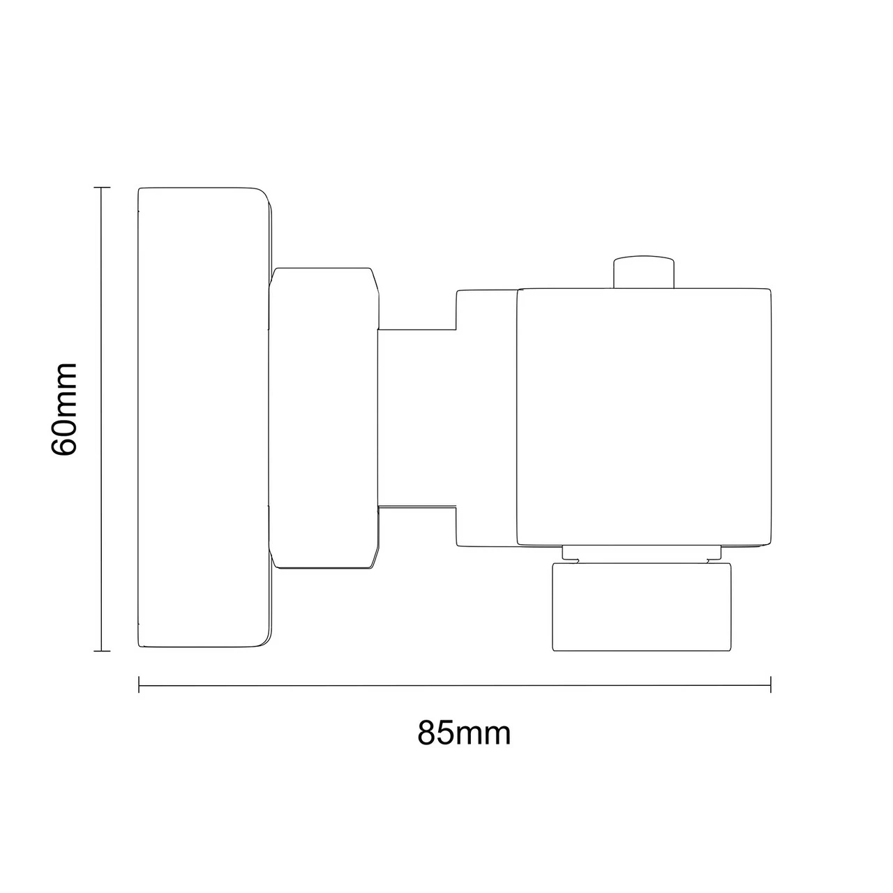 Colore Matt Black Square Thermostatic Bar Shower Valve 8 Colore Matt Black Square Thermostatic Bar Shower Valve - Image 6