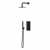 Colore Matt Black Triple Thermostatic Valve Mixer Shower Including 200mm Round Fixed Shower Head With Wall Arm And Round Shower Outlet Holder With Kit - 2 Outlet 2 Colore Matt Black Triple Thermostatic Valve Mixer Shower Including 200mm Round Fixed Shower Head With Wall Arm And Round Shower Outlet Holder With Kit - 2 Outlet -Wholesaledomestic Shop colore matt black triple thermostatic valve mixer shower including 200mm round fixed shower head with wall arm and round shower outlet holder with kit right 66204.1652445033