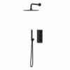 Colore Matt Black Triple Thermostatic Valve Mixer Shower Including 300mm Round Fixed Shower Head With Wall Arm And Round Shower Outlet Holder With Kit - 2 Outlet -Wholesaledomestic Shop colore matt black triple thermostatic valve mixer shower including 300mm round fixed shower head with wall arm and round shower outlet holder with kit right 65679.1652445033