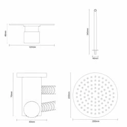 Colore Matt Black Triple Thermostatic Valve Mixer Shower With Round Fixed Head And Round Handset Outlet Holder - 2 Outlet 12 Colore Matt Black Triple Thermostatic Valve Mixer Shower With Round Fixed Head And Round Handset Outlet Holder - 2 Outlet -Wholesaledomestic Shop colore matt black triple thermostatic valve mixer shower with round fixed head and round handset outlet holder line top 04973.1660769316