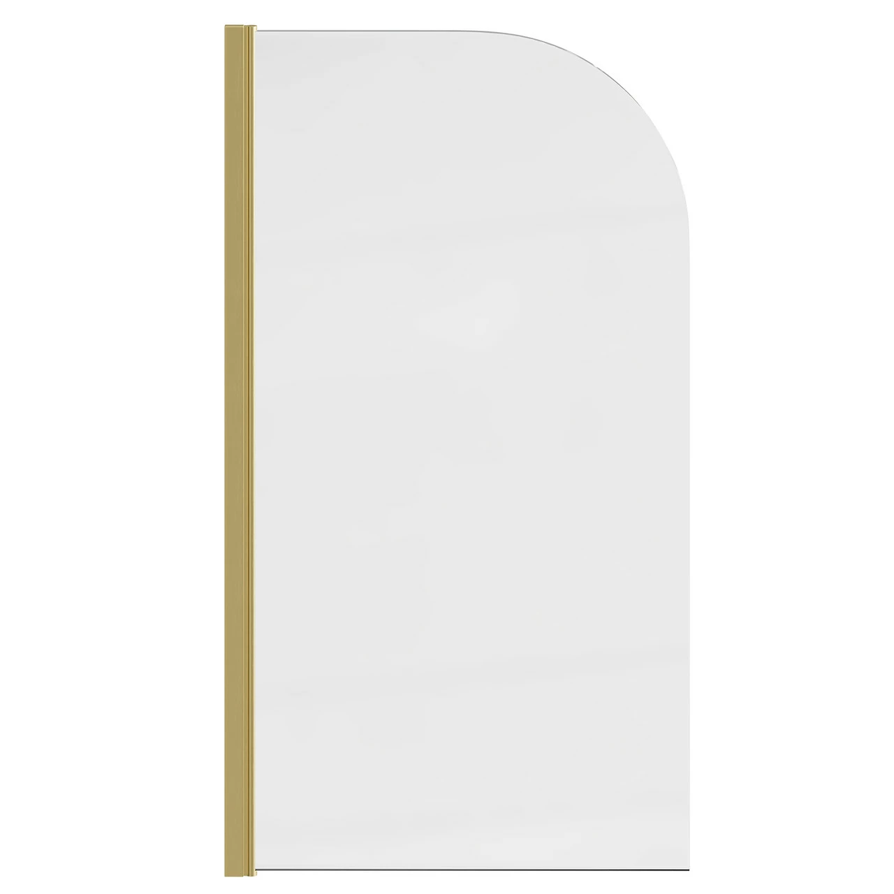 Colore Round Brushed Brass 770mm Single Section Bath Shower Screen 4 Colore Round Brushed Brass 770mm Single Section Bath Shower Screen - Image 2