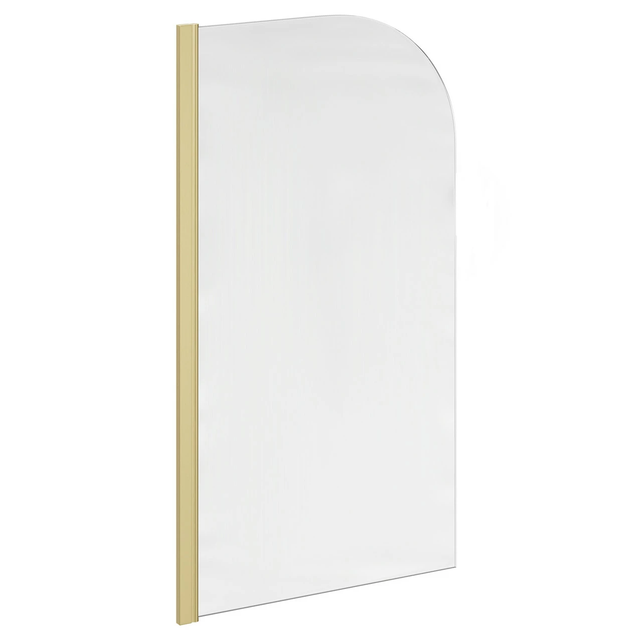 Colore Round Brushed Brass 770mm Single Section Bath Shower Screen 5 Colore Round Brushed Brass 770mm Single Section Bath Shower Screen - Image 3