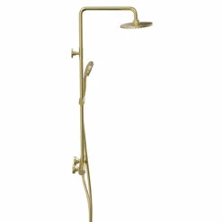 Colore Round Brushed Brass Thermostatic Rigid Riser Kit And Handset Shower System 11 Colore Round Brushed Brass Thermostatic Rigid Riser Kit And Handset Shower System -Wholesaledomestic Shop colore round brushed brass thermostatic rigid riser kit and handset shower system side 25674.1676460092