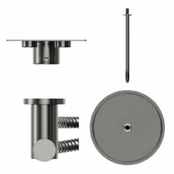 Colore Round Gunmetal Grey Concealed Push Button Twin Thermostatic Shower Valve Including 300mm Fixed Shower Head With Wall Arm And Shower Outlet Holder With Kit - 2 Outlet 12 Colore Round Gunmetal Grey Concealed Push Button Twin Thermostatic Shower Valve Including 300mm Fixed Shower Head With Wall Arm And Shower Outlet Holder With Kit - 2 Outlet -Wholesaledomestic Shop colore round gunmetal grey concealed push button twin thermostatic shower valve including 300mm fixed shower head with wall arm and shower outlet holder with kit top 45305.1672833237