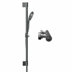 Colore Round Gunmetal Grey Thermostatic Bar Valve Mixer Shower With Round Slide Rail Kit 11 Colore Round Gunmetal Grey Thermostatic Bar Valve Mixer Shower With Round Slide Rail Kit -Wholesaledomestic Shop colore round gunmetal grey thermostatic bar valve mixer shower with round slide rail kit side 08248.1678443253