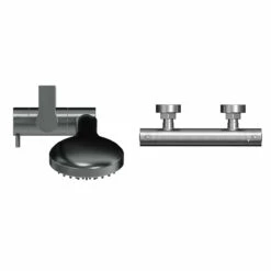 Colore Round Gunmetal Grey Thermostatic Bar Valve Mixer Shower With Round Slide Rail Kit 12 Colore Round Gunmetal Grey Thermostatic Bar Valve Mixer Shower With Round Slide Rail Kit -Wholesaledomestic Shop colore round gunmetal grey thermostatic bar valve mixer shower with round slide rail kit top 10806.1678443253