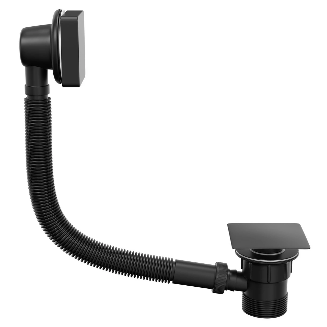 Colore Square Matt Black Easy Clean Sprung Click Clack Bath Waste 6 Colore Square Matt Black Easy Clean Sprung Click Clack Bath Waste - Image 4