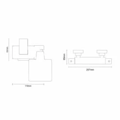 Colore Square Matt Black Thermostatic Bar Valve Mixer Shower With Square Slide Rail Kit 13 Colore Square Matt Black Thermostatic Bar Valve Mixer Shower With Square Slide Rail Kit -Wholesaledomestic Shop colore square matt black thermostatic bar valve mixer shower with square slide rail kit line top 20699.1678443252