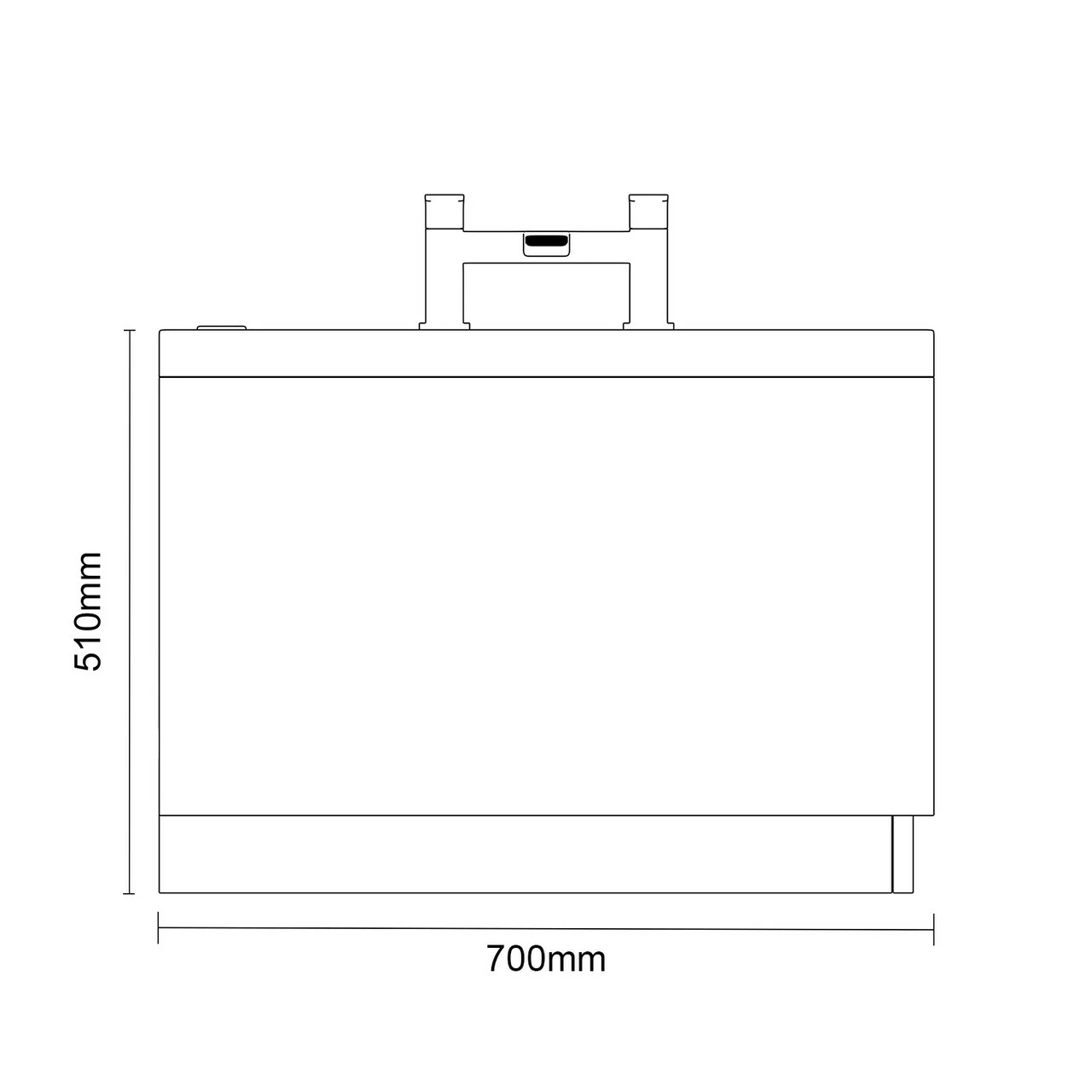 Compact 1600mm X 700mm 12 Jet Chrome Easifit Single Ended Spa Bath 8 Compact 1600mm X 700mm 12 Jet Chrome Easifit Single Ended Spa Bath - Image 6