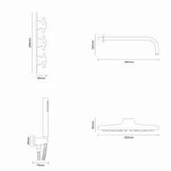 Cross Polished Chrome Triple Thermostatic Valve Mixer Shower With Round Fixed Head And Round Handset Outlet Holder - 2 Outlet 13 Cross Polished Chrome Triple Thermostatic Valve Mixer Shower With Round Fixed Head And Round Handset Outlet Holder - 2 Outlet -Wholesaledomestic Shop cross polished chrome triple thermostatic valve mixer shower with round fixed head and round handset outlet holder line side 52479.1676464774