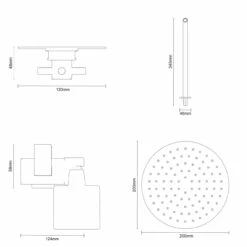Windsor. Cross Polished Chrome Triple Thermostatic Valve Mixer Shower With Round Fixed Head And Severn Shower Slide Rail Kit - 2 Outlet 12 Windsor. Cross Polished Chrome Triple Thermostatic Valve Mixer Shower With Round Fixed Head And Severn Shower Slide Rail Kit - 2 Outlet -Wholesaledomestic Shop cross polished chrome triple thermostatic valve mixer shower with round fixed head and severn shower slide rail kit line top 08307.1652445378
