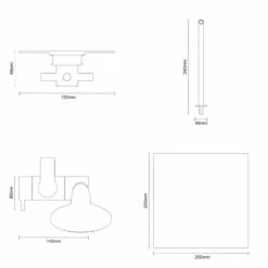 Cross Polished Chrome Triple Thermostatic Valve Mixer Shower With Square Fixed Head And Avon Shower Slide Rail Kit - 2 Outlet 12 Cross Polished Chrome Triple Thermostatic Valve Mixer Shower With Square Fixed Head And Avon Shower Slide Rail Kit - 2 Outlet -Wholesaledomestic Shop cross polished chrome triple thermostatic valve mixer shower with square fixed head and avon shower slide rail kit line top 87020.1652445375