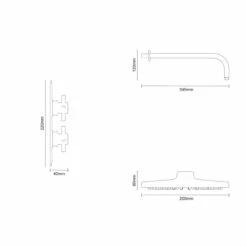 Windsor. Cross Polished Chrome Twin Thermostatic Valve Mixer Shower With Round Shower Head And Wall Arm - 1 Outlet 13 Windsor. Cross Polished Chrome Twin Thermostatic Valve Mixer Shower With Round Shower Head And Wall Arm - 1 Outlet -Wholesaledomestic Shop cross polished chrome twin thermostatic valve mixer shower with round shower head and wall arm line side 97820.1652445399