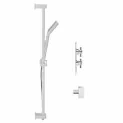 Cross Polished Chrome Twin Thermostatic Valve Mixer Shower With Thames Slide Rail Kit And Square Shower Elbow - 1 Outlet 11 Cross Polished Chrome Twin Thermostatic Valve Mixer Shower With Thames Slide Rail Kit And Square Shower Elbow - 1 Outlet -Wholesaledomestic Shop cross polished chrome twin thermostatic valve mixer shower with thames slide rail kit and square shower elbow side 63153.1652445400
