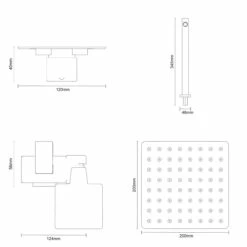 Cubix Polished Chrome Concealed Push Button Twin Thermostatic Shower Valve With Square Fixed Shower Head And Severn Slide Rail Kit - 2 Outlet 12 Cubix Polished Chrome Concealed Push Button Twin Thermostatic Shower Valve With Square Fixed Shower Head And Severn Slide Rail Kit - 2 Outlet -Wholesaledomestic Shop cubix polished chrome concealed push button twin thermostatic shower valve with square fixed shower head and severn slide rail kit line top 44493.1652445210